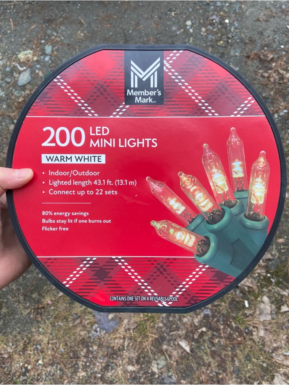 NWT Member’s Mark 200 Indoor/Outdoor Christmas LED Mini Lights